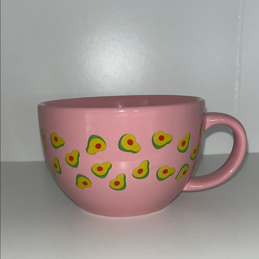 Pink Avocado Coffee Cup
